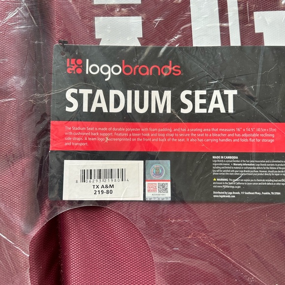 Texas A&M Logobrands Stadium Seat - Picture 3 of 4